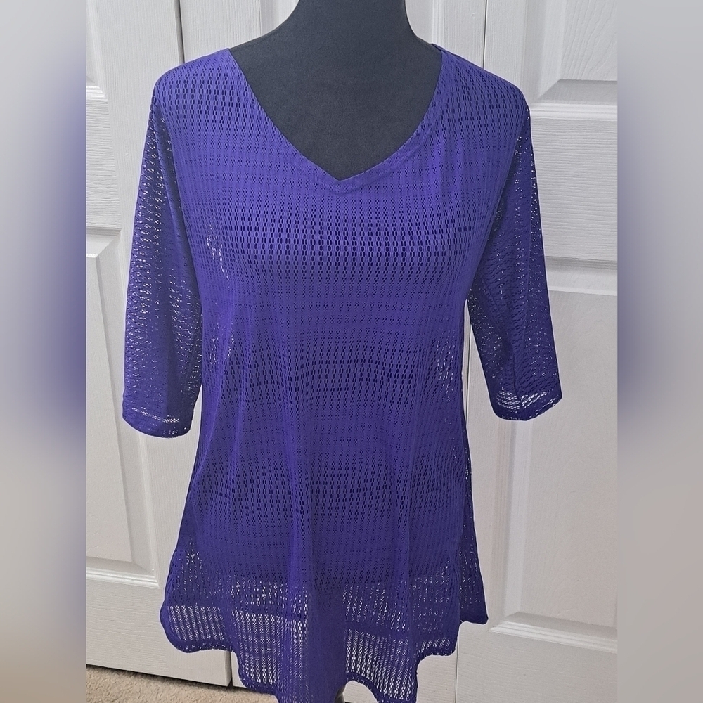 Oneill Blue Mesh Swimsuit Cover Up/Tunic Size XS/S